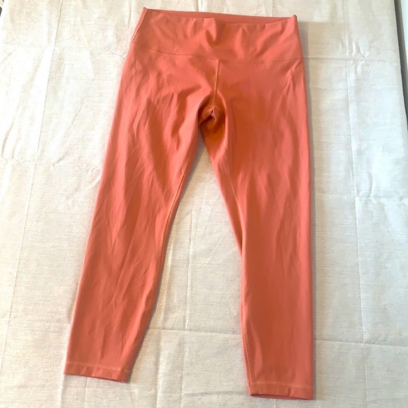 lululemon athletica Pants - Lululemon Wunder Under tights 7/8 length sz 12 in dusty coral pink